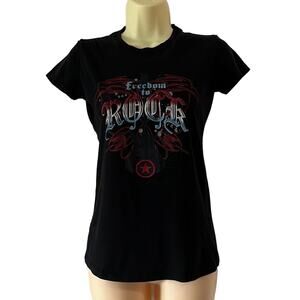 Converse Black Freedom to Rock Tee Shirt Size Small Festival Rock & Roll